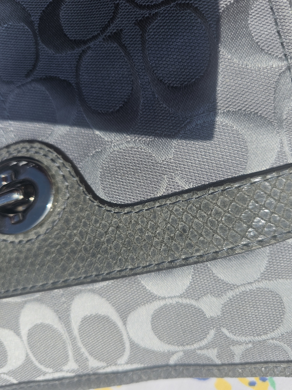 Coach Signature Crossbody Bag in Gray - Picture 5 of 8